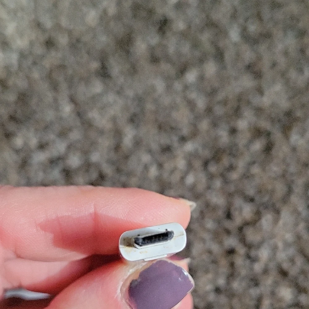 White USB Charger with Cable